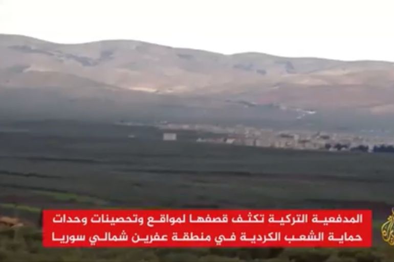 土耳其在叙利亚阿夫林地区发起军事行动