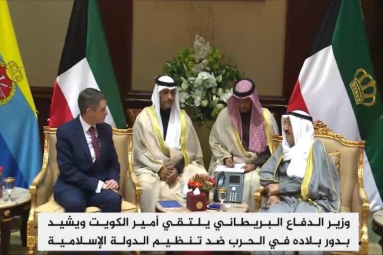 英国国防大臣称赞科威特在中东地区所发挥的重要作用
