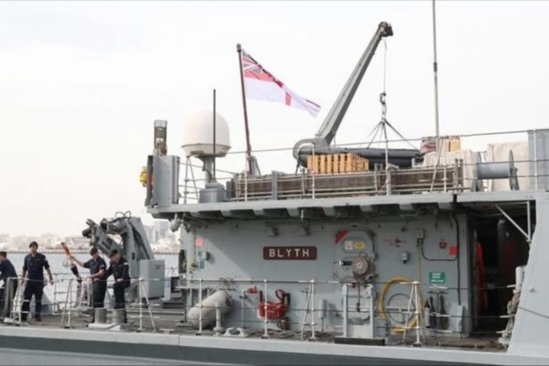 英国军舰抵达卡塔尔