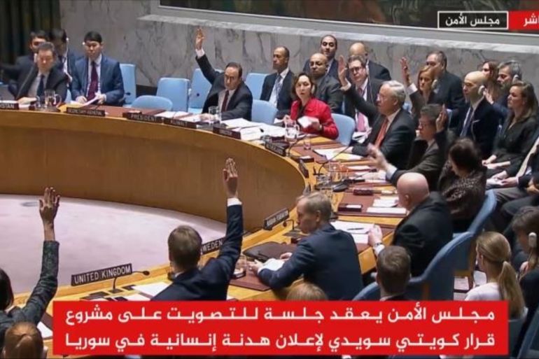 安理会通过叙利亚停火协议