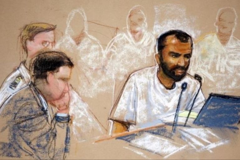 巴鲁什在关塔那摩监狱中受审的图像 [欧洲媒体]