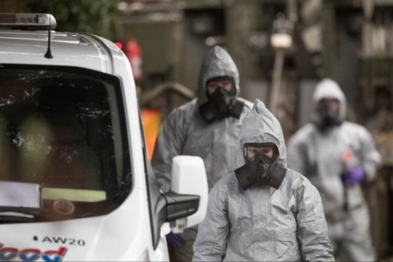 英国当局表示，使谢尔盖中毒的物质是俄罗斯制造的用于军事领域的化学材料[盖蒂图片社]