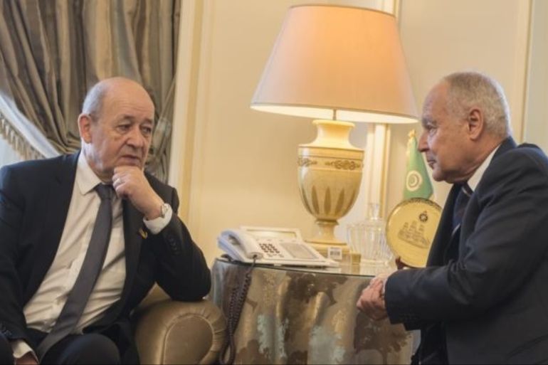 法国外长在埃及讨论地区危机