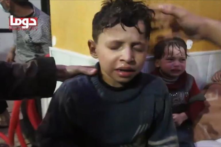 叙利亚城市杜马遭到化学武器袭击
