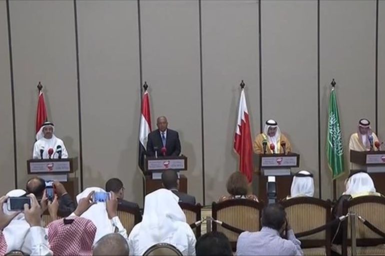 四国外长就封锁卡塔尔举行新闻发布会 [半岛电视台]