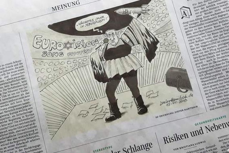German national newspaper apologizes for Netanyahu cartoon criticized as anti-Semitic