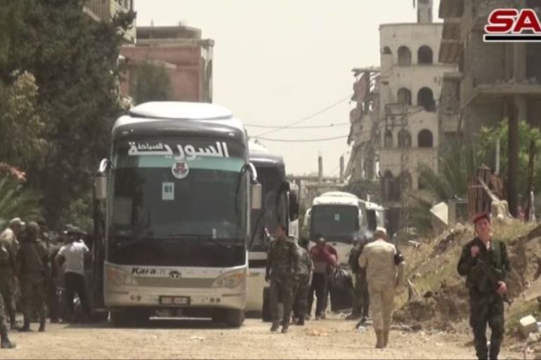 反对派从大马士革南部撤离 ISIS与叙政府军激战