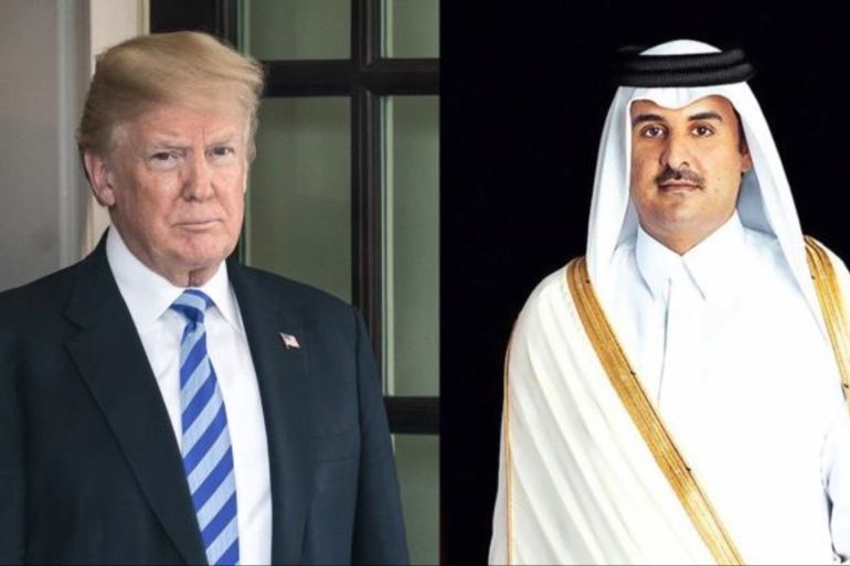 The emir of Qatar has held telephone talks with the President of the United States