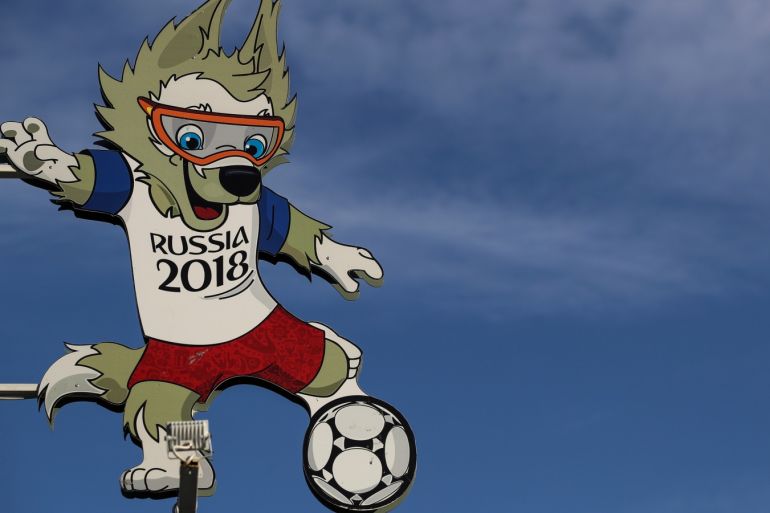 Soccer Football - 2018 FIFA World Cup - Rostov Arena, Rostov-on-Don, Russia - June 13, 2018 - The official mascot Zabivaka. REUTERS/Marko Djurica