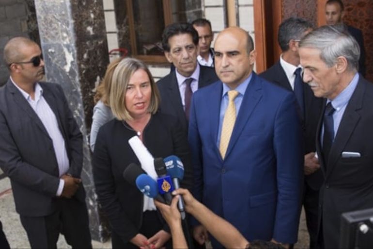 Mogherini said the EU's presence in Libya will be 'much more regular' [Mohamed Ben Khalifa/The Associated Press]