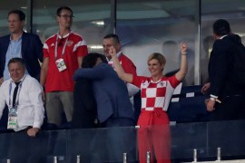 President of Croatia takes the spotlight in the World Cup