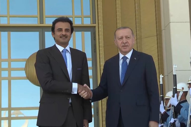 Erdogan thanked Qatar for supporting Turkey