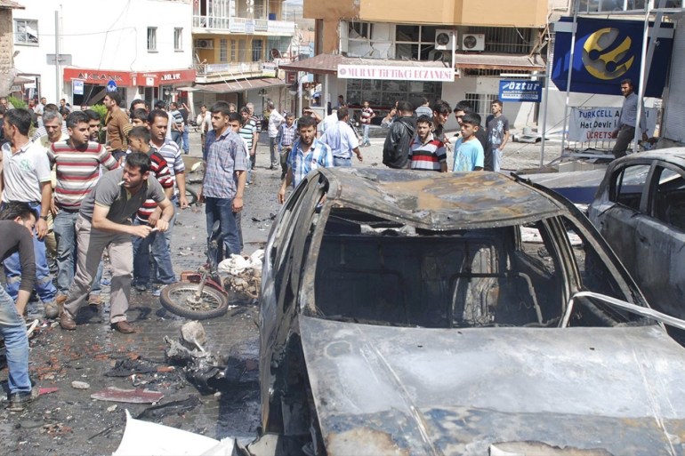 موقع التفجير في الريحانية (جنوب شرقي تركيا) عام 2013 (رويترز-أرشيف)