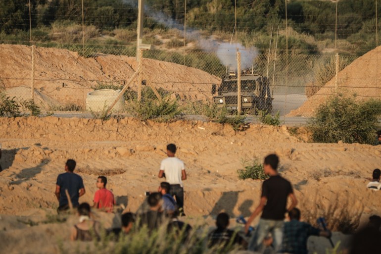 Attempt to break through blockade blocked by Israel- - GAZA CITY, GAZA - SEPTEMBER 17 : Israeli naval forces intervene in the 8th attempt to break the Gaza blockade by sea in Gaza City, Gaza on September 17, 2018.