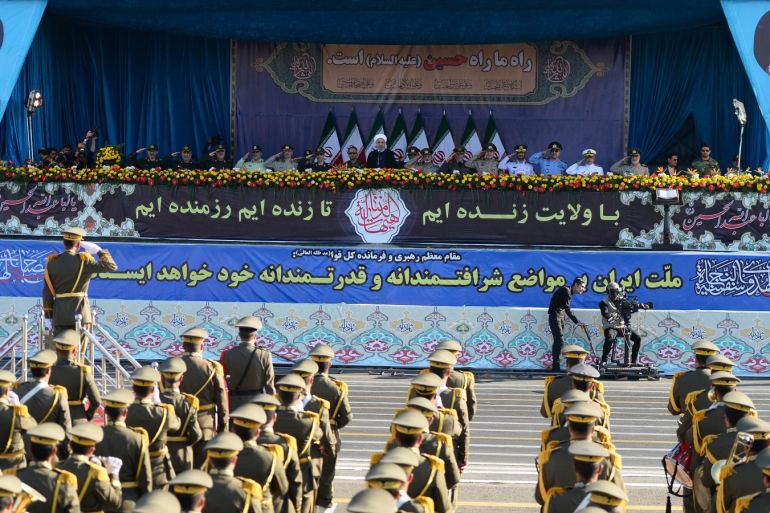 Sacred Defence Week celebrations in Iran- - TEHRAN, IRAN - SEPTEMBER 22: Iranian President Hassan Rouhani attends the celebrations to mark Sacred Defence Week at Holy Shrine of Imam Khomeini in Tehran, Iran on September 22, 2018.