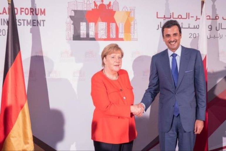 Merkel confirmed support for efforts to resolve the Gulf crisis