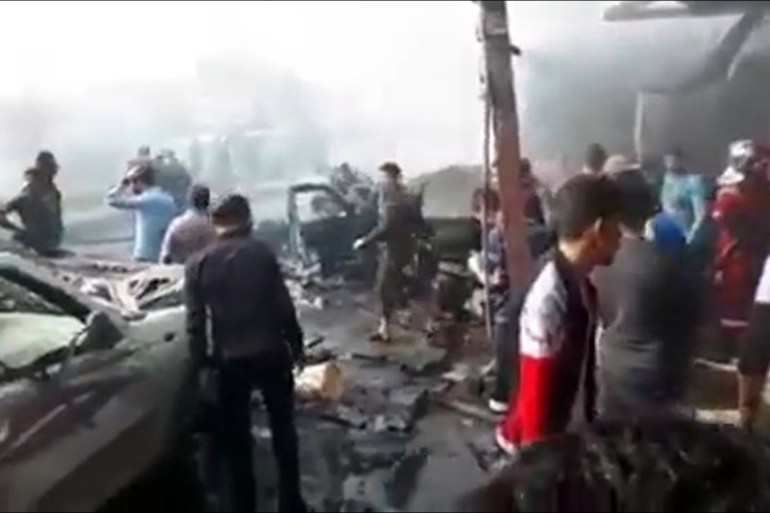 تفجير القيارة في جنوب الموصل بالعراق