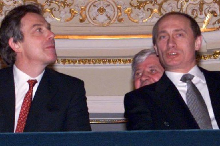 Tony Blair went to the opera in St Petersburg with Vladimir Putin in 2000, only weeks before the Russian presidential election that cemented his grip on power