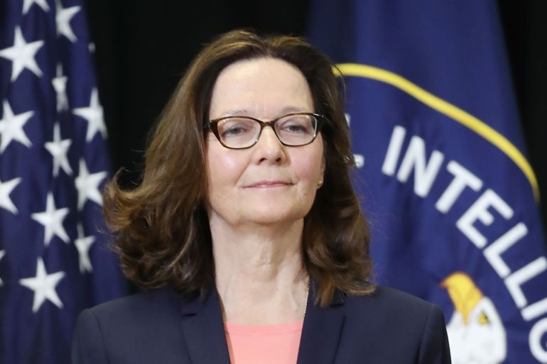 LANGLEY, VA - MAY 21: Gina Haspel waits to be sworn in as CIA director during a swearing-in ceremony at agency headquarters, May 21, 2018 in Langley, Virginia. Last week the Senate confirmed Haspel to replaced Mike Pompeo who was sworn in as Secretary of State earlier this month. Mark Wilson/Getty Images/AFP== FOR NEWSPAPERS, INTERNET, TELCOS & TELEVISION USE ONLY ==