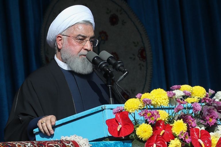 President of Iran Hassan Rouhani in Semnan- - SEMNAN, IRAN -DECEMBER 4: (----EDITORIAL USE ONLY – MANDATORY CREDIT -