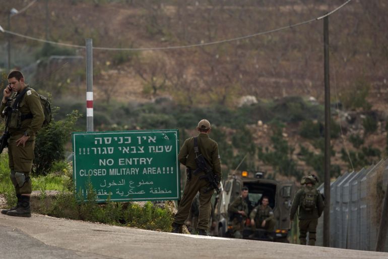 METUALLA, ISRAEL - DECEMBER 04: Israeli soldiers stand guard near the border with Lebanon, where the Israeli military are working to destroy alleged Hezbollah tunnels on December 4, 2018 in northern Israel, Israel. (Photo by Amir Levy/Getty Images)