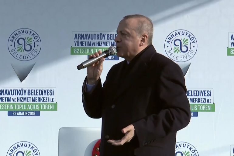 مقطع مصور للرئيس التركي رجب طيب أردوغان يرد فيه على رئيس الوزراء الإسرائيلي بنيامين نتنياهو