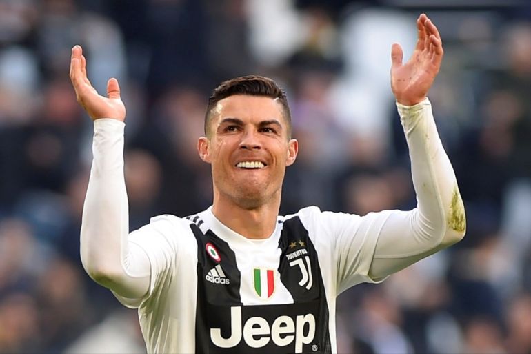 Soccer Football - Serie A - Juventus v Sampdoria - Allianz Stadium, Turin, Italy - December 29, 2018 Juventus' Cristiano Ronaldo celebrates victory after the match REUTERS/Massimo Pinca