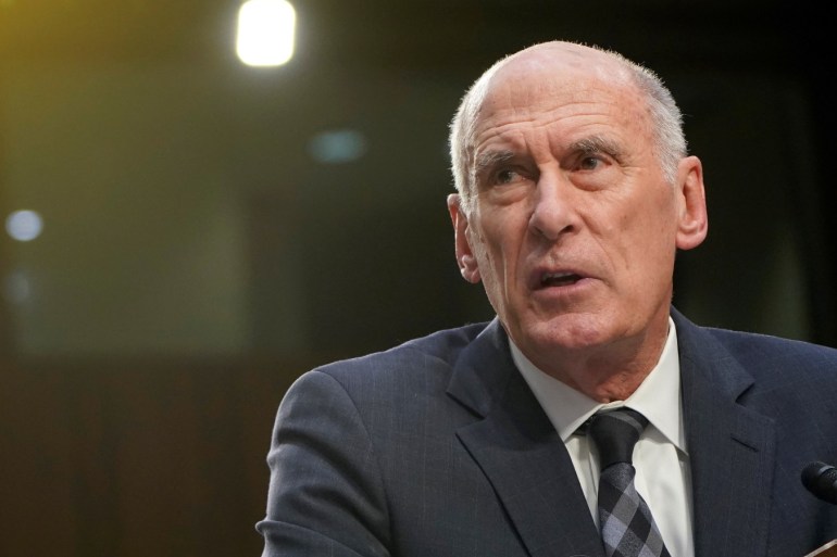 Director of National Intelligence Dan Coats testifies to the Senate Intelligence Committee hearing about