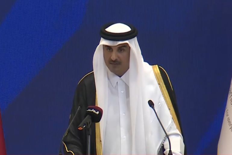 كلمة أمير قطر أما الجمعية العامة للاتحاد البرلماني الدولي