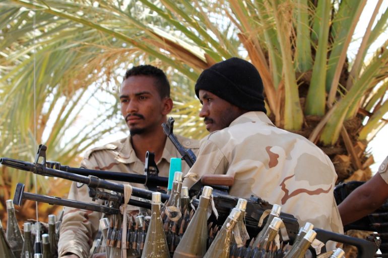 Sudan's paramilitary Rapid Support Forces (RSF) soldiers secure a site where Lieutenant General Mohamed Hamdan Dagalo, deputy head of the military council and head of RSF, attends a meeting in Khartoum, Sudan, June 18, 2019. REUTERS/Umit Bektas