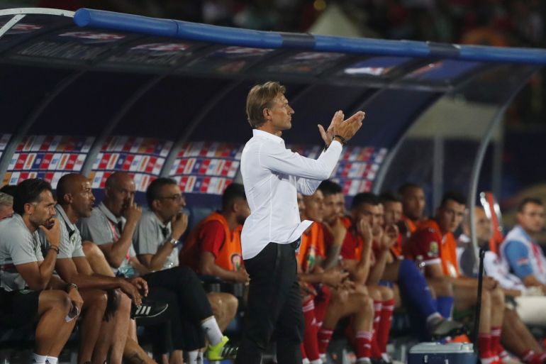 Soccer Football - Africa Cup of Nations 2019 - Group D - Morocco v Ivory Coast - Al Salam Stadium, Cairo, Egypt - June 28, 2019 Morocco coach Herve Renard during the match REUTERS/Amr Abdallah Dalsh