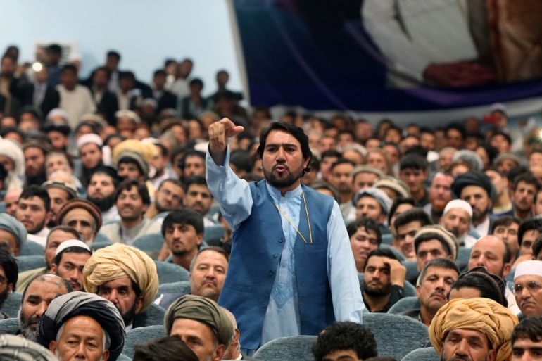 Supporters of Afghan presidential candidate Ashraf Ghani attend a rally during the first day of the presidential election campaign in Kabul Afghanistan July 28 2019. REUTERS/Omar Sobhani