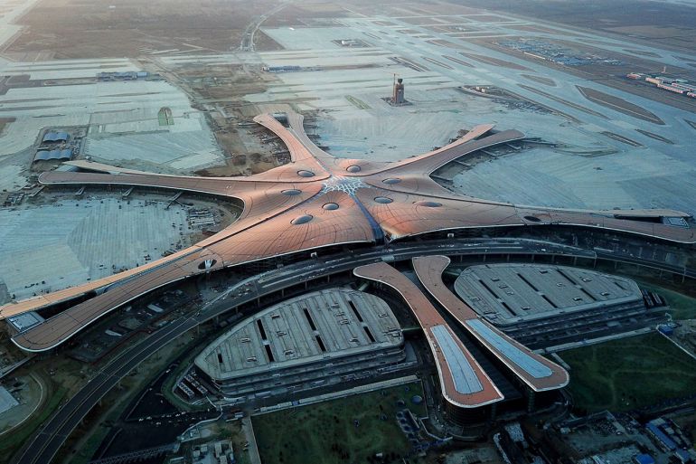 مطار بكين داشينغ الدوليالمصدر وكالة شنخوا الصينية