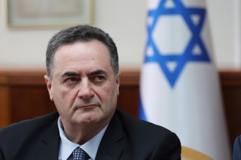Israel's acting foreign minister Israel Katz, who also serves as intelligence and transport minister, attends the weekly cabinet meeting in Jerusalem February 24, 2019. Abir Sultan/Pool via REUTERS
