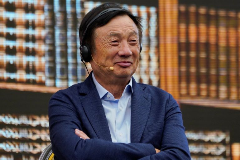 Huawei founder Ren Zhengfei attends a panel discussion at the company headquarters in Shenzhen, Guangdong province, China June 17, 2019. REUTERS/Aly Song