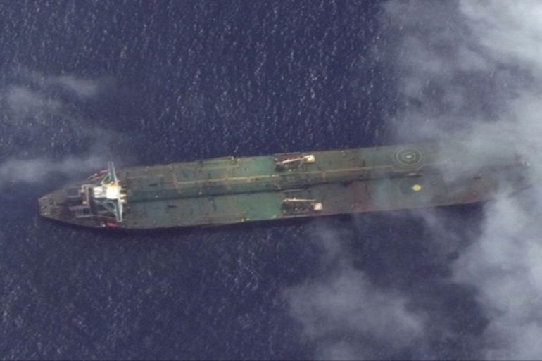Satellite images show Iranian oil tanker near Syria
