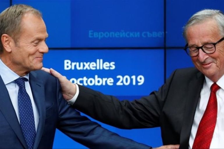 European Commission President Jean-Claude Juncker (right) and European Council President Donald Tusk have represented European decision-makers in Brexit negotiations with the UK [Francois Lenoir/Reuters]
