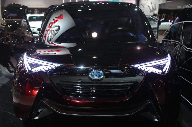 New York International Auto Show 2018- - NEW YORK, USA - MARCH 29: Toyota Fine-Comfort Ride self-driving concept car is on display during the New York Autoshow on March 29, 2018 in New York, United States.