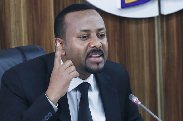 Ethiopian Prime Minister Abiy Ahmed Ali wins Nobel Peace Prize- - ADDIS ABABA, ETHIOPIA - (ARCHIVE) : A file photo dated July 01, 2019 shows Ethiopia's Prime Minister Abiy Ahmed delivering remarks on the latest developments in the country during a session on 2018/2019 budget year at the parliament in Addis Ababa, Ethiopia. Ethiopian Prime Minister Abiy Ahmed Ali won a Nobel Peace Prize in 2019.