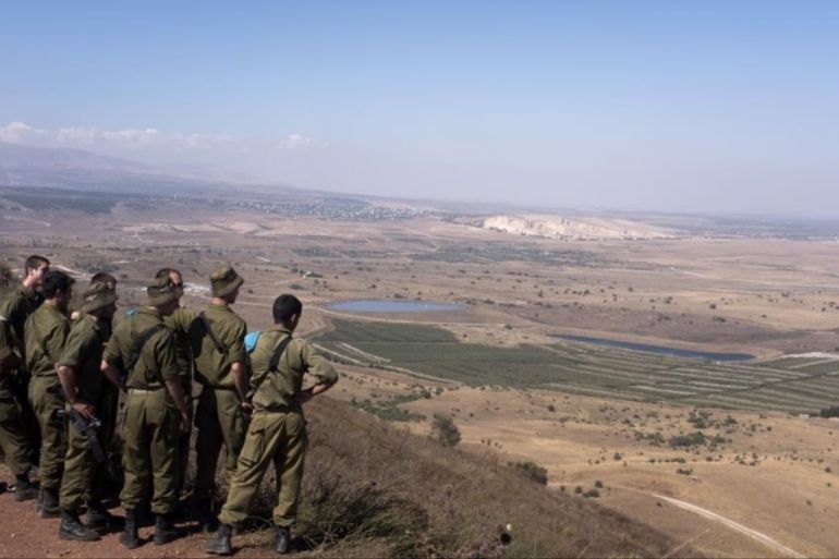 Israel intercepts missiles in the golan heights