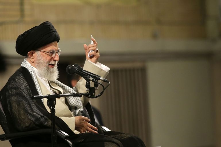 Iranian religious leader Ayatollah Ali Khamenei- - TEHRAN, IRAN - MAY 29: (----EDITORIAL USE ONLY – MANDATORY CREDIT -