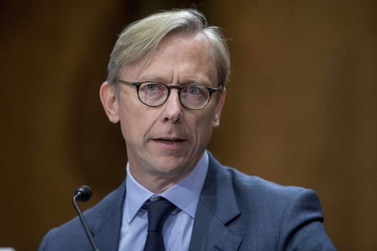 WASHINGTON, DC - OCTOBER 16: Brian Hook State department Special Representative for Iran testifies during the Senate Foreign Relations Committee Holds Hearing On US-Iran Policy on October 16, 2019 in Washington, DC. Tasos Katopodis/Getty Images/AFP== FOR NEWSPAPERS, INTERNET, TELCOS & TELEVISION USE ONLY ==
