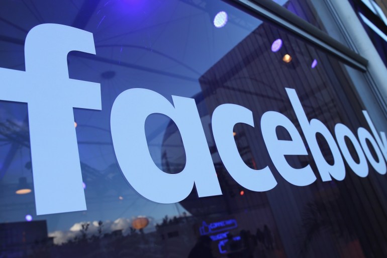 BERLIN, GERMANY - FEBRUARY 24: The Facebook logo is displayed at the Facebook Innovation Hub on February 24, 2016 in Berlin, Germany. The Facebook Innovation Hub is a temporary exhibition space where the company is showcasing some of its newest technologies and projects. (Photo by Sean Gallup/Getty Images)