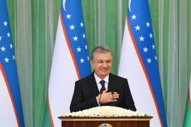 Constitution Day in Uzbekistan- - TASHKENT, UZBEKISTAN - DECEMBER 07: (----EDITORIAL USE ONLY MANDATORY CREDIT -