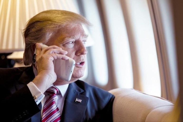 Is Trump using his personal phone