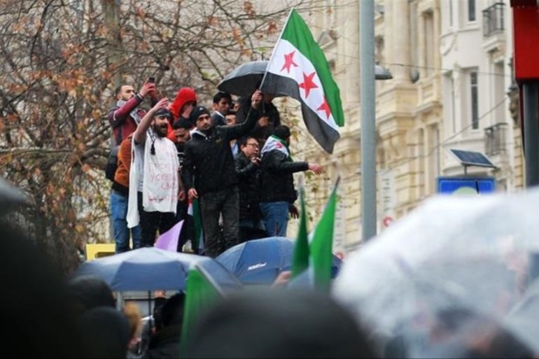 Protesters in Turkey denounce Russia over Idlib assault