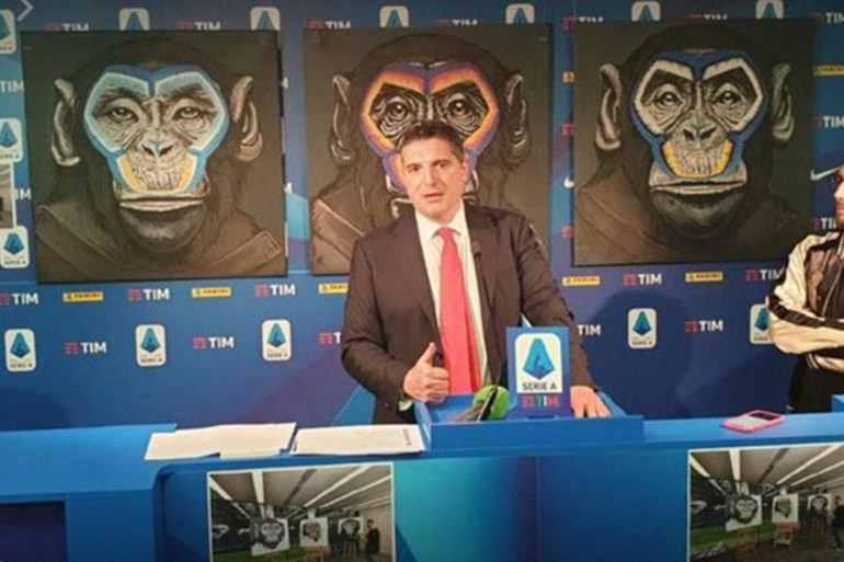 الدوري الإيطالي يستخدم صور القرود لمكافحة العنصرية