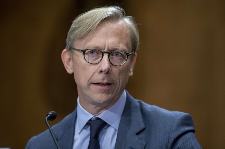 WASHINGTON, DC - OCTOBER 16: Brian Hook State department Special Representative for Iran testifies during the Senate Foreign Relations Committee Holds Hearing On US-Iran Policy on October 16, 2019 in Washington, DC. Tasos Katopodis/Getty Images/AFP== FOR NEWSPAPERS, INTERNET, TELCOS & TELEVISION USE ONLY ==
