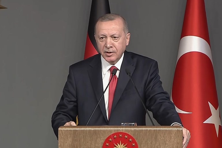 مؤتمر صحفي لرجب طيب أردوغان