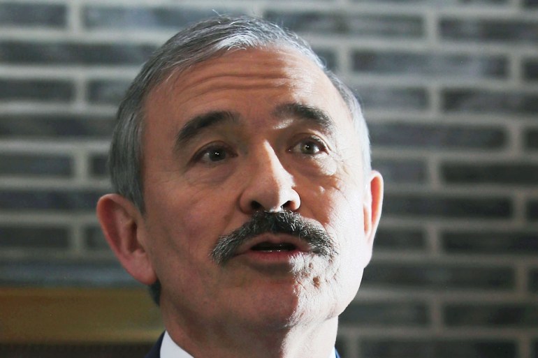 epa08007717 US Ambassador to South Korea Harry Harris speaks during an interview with Yonhap News Agency at Habib House, his official residence, in downtown Seoul, South Korea, 19 November 2019. EPA-EFE/YONHAP SOUTH KOREA OUT